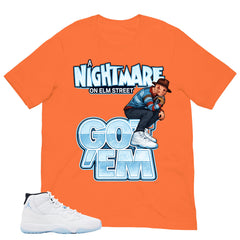 Graphic Tee Nightmare On Elm Street Shirt - to Matching Air Jordan 11 Legend Blue | Zadago