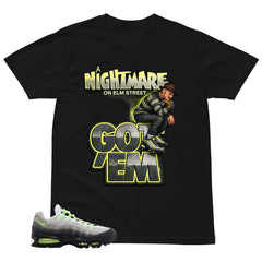 Graphic Tee Nightmare On Elm Street Shirt - to Matching  Air Max 95 Neon | Zadago