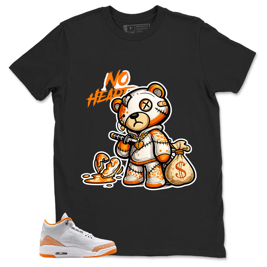 Graphic Tee No Heart Shirt - to Matching Air Jordan 3 Orange Citrus | Zadago