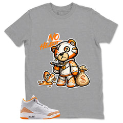 Graphic Tee No Heart Shirt - to Matching Air Jordan 3 Orange Citrus | Zadago