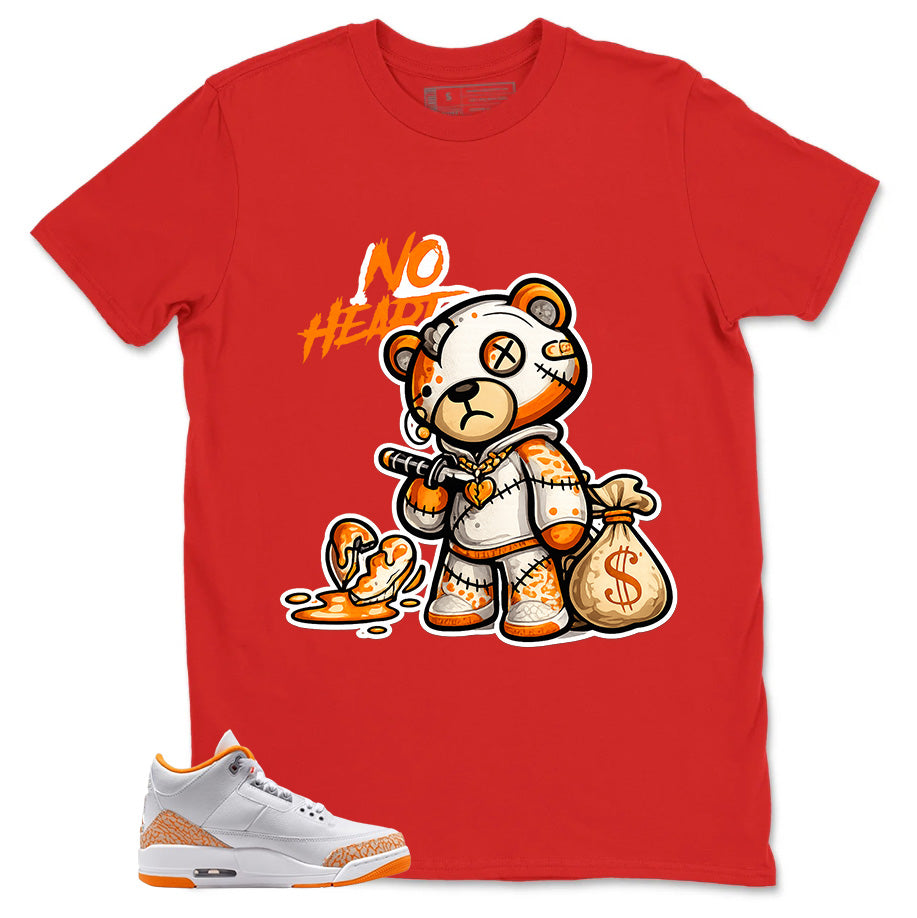 Graphic Tee No Heart Shirt - to Matching Air Jordan 3 Orange Citrus | Zadago
