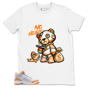 Graphic Tee No Heart Shirt - to Matching Air Jordan 3 Orange Citrus | Zadago