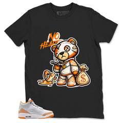 Graphic Tee No Heart Shirt - to Matching Air Jordan 3 Orange Citrus | Zadago
