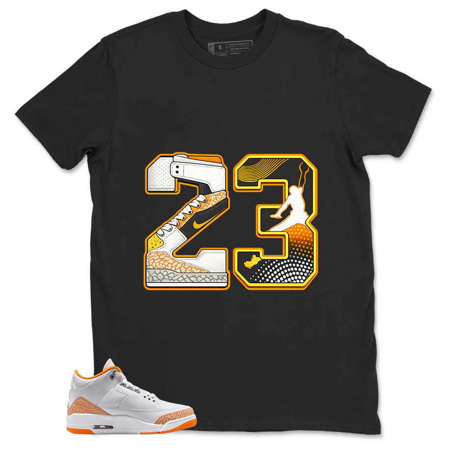 Graphic Tee Number 23 Legend MJ Shirt - to Matching Air Jordan 3 Orange Citrus | Zadago