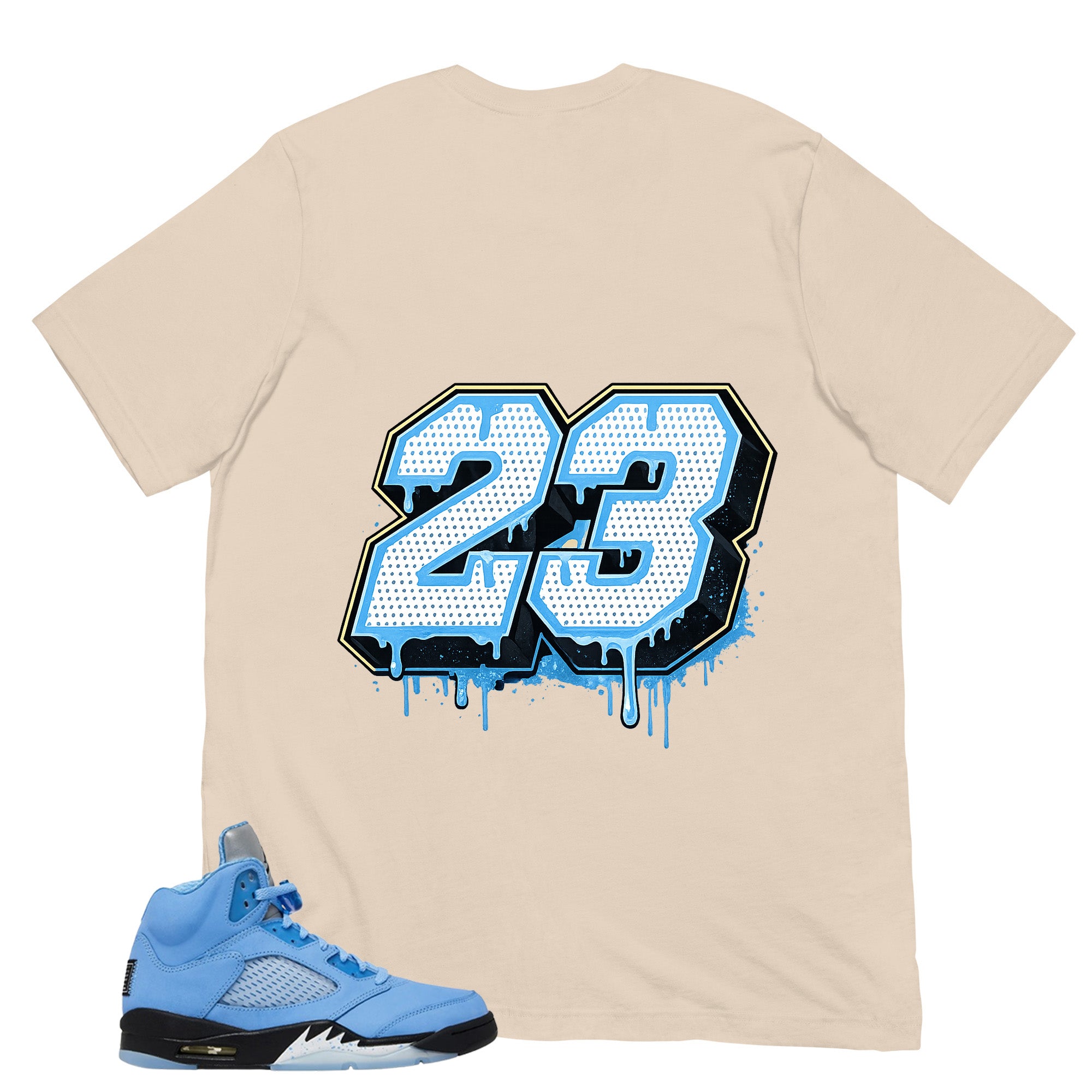 Graphic Tee Number 23 Legend MJ Shirt - to Matching Air Jordan 5 UNC | Zadago