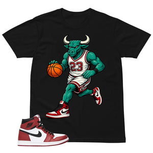 Graphic Tee Raging Bull Shirt - to Matching Air Jordan 1 Chicago | Zadago