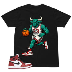 Graphic Tee Raging Bull Shirt - to Matching Air Jordan 1 Chicago | Zadago