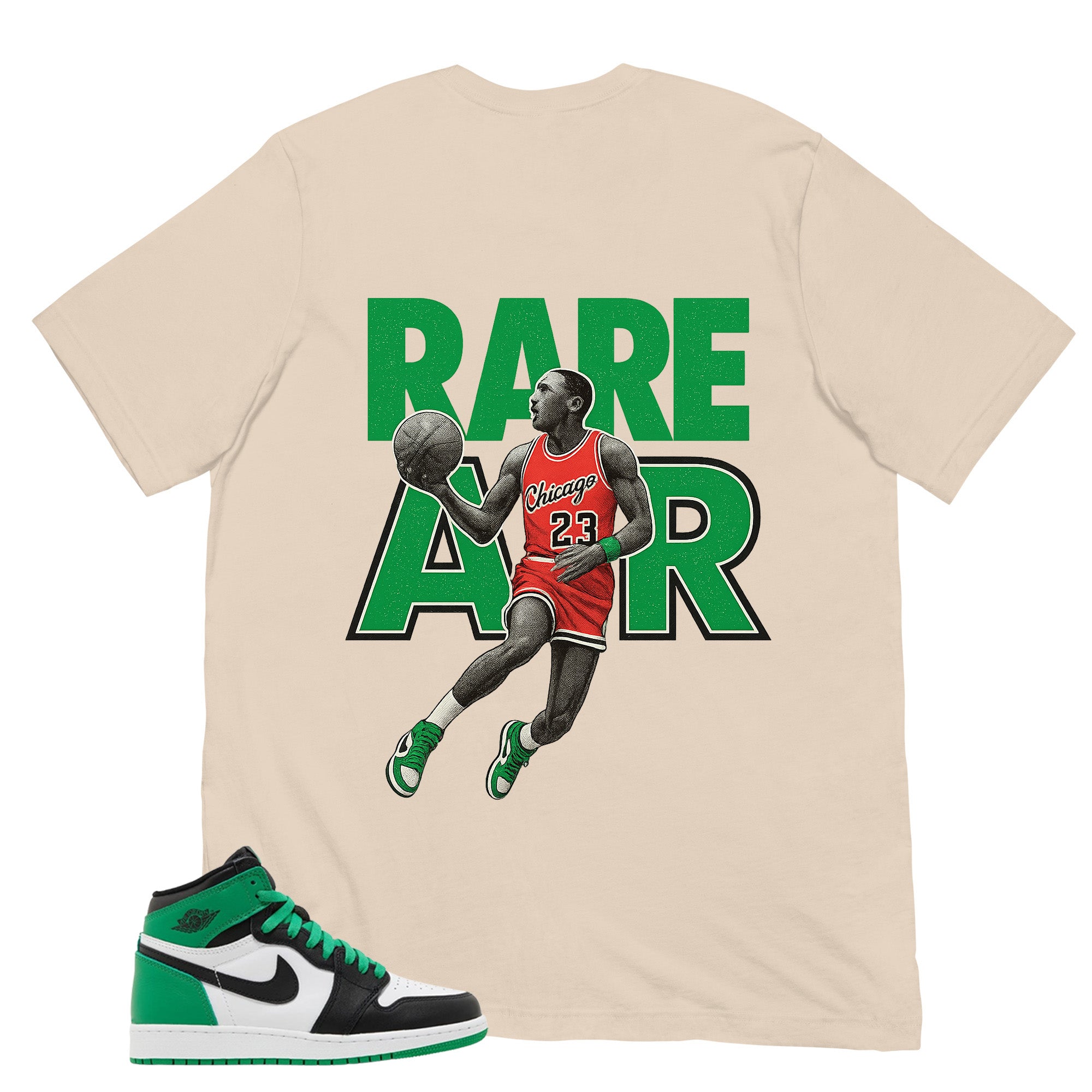Graphic Tee Rare Air Shirt - to Matching Air Jordan 1 Lucky Green | Zadago