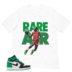 Graphic Tee Rare Air Shirt - to Matching Air Jordan 1 Lucky Green | Zadago