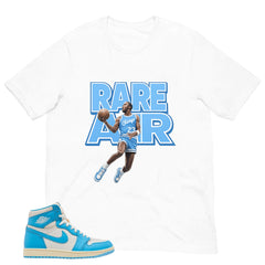 Graphic Tee Rare Air Shirt - to Matching Air Jordan 1 UNC Reimagined | Zadago