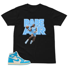 Graphic Tee Rare Air Shirt - to Matching Air Jordan 1 UNC Reimagined | Zadago