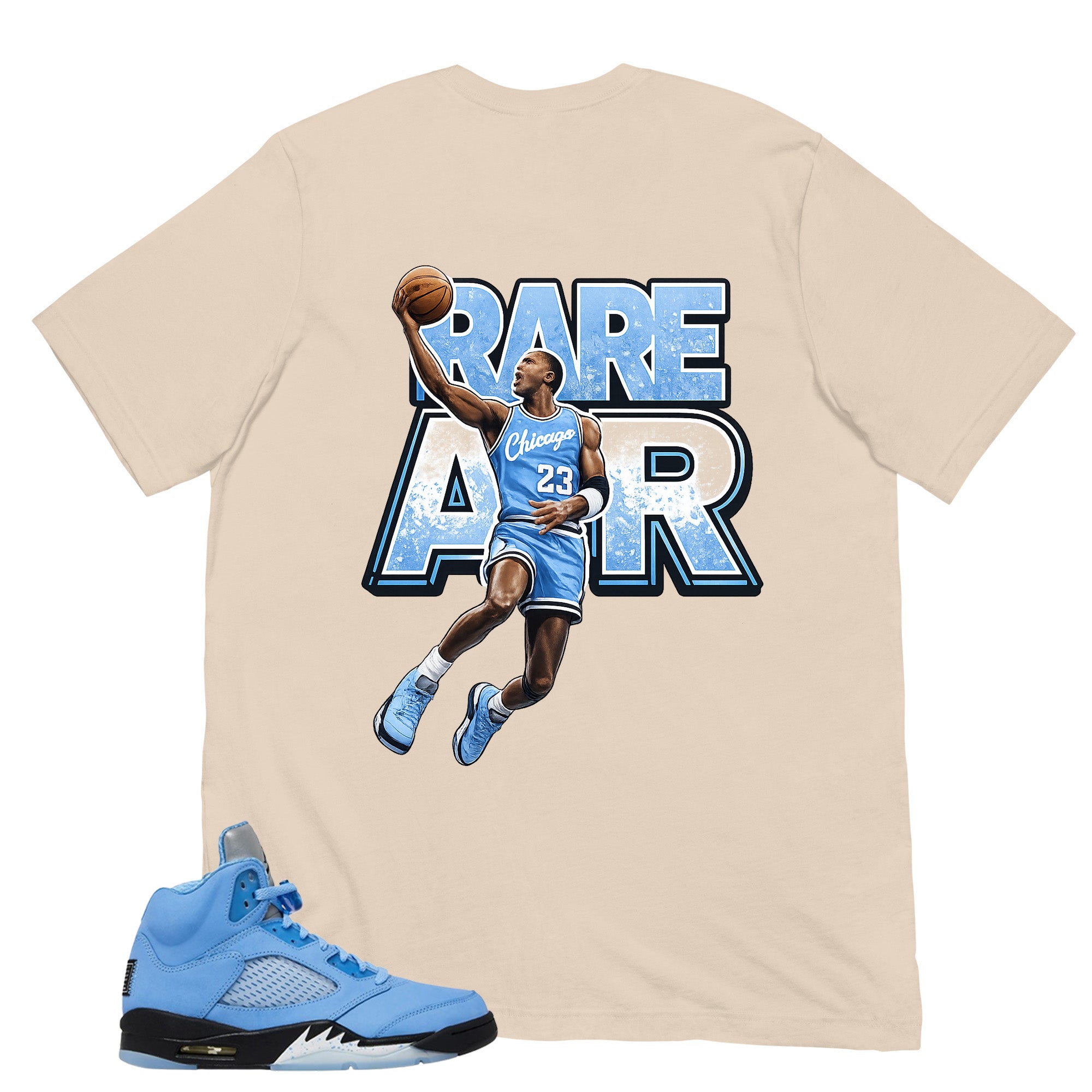 Graphic Tee Rare Air Shirt - to Matching Air Jordan 5 UNC | Zadago