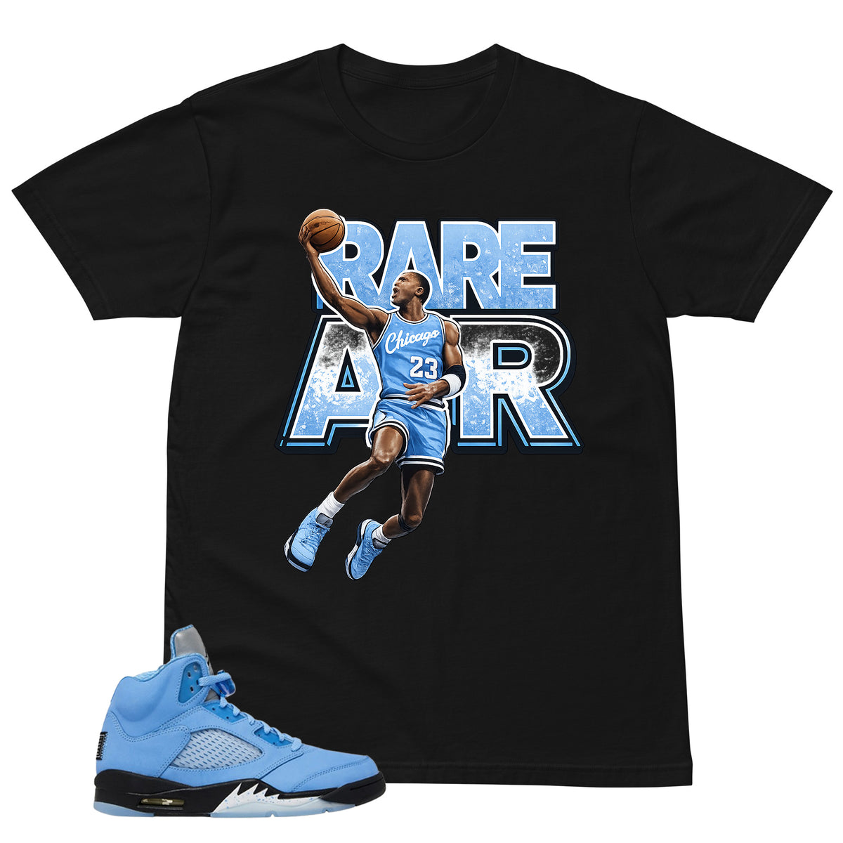 Graphic Tee Rare Air Shirt - to Matching Air Jordan 5 UNC | Zadago