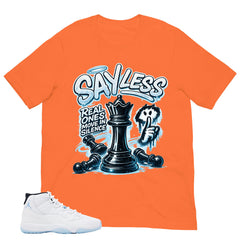 Graphic Tee Sayless Shirt - to Matching Air Jordan 11 Legend Blue | Zadago