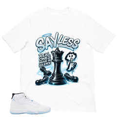 Graphic Tee Sayless Shirt - to Matching Air Jordan 11 Legend Blue | Zadago