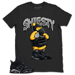 Graphic Tee Shiesty Bear Shirt - to Matching Air Jordan 6 Cap and Gown | Zadago