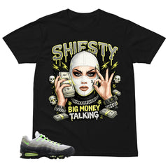 Graphic Tee Shiesty Big Money Talking Shirt - to Matching  Air Max 95 Neon | Zadago