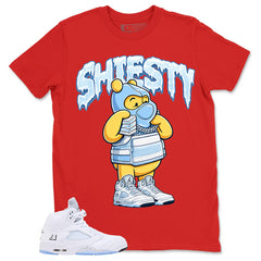 Graphic Tee Shiesty Pooh Shirt - to Matching Air Jordan 5 White Metallic | Zadago