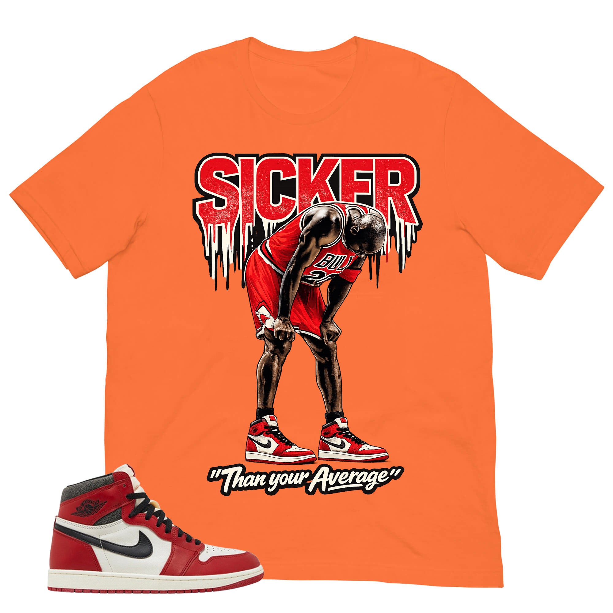 Graphic Tee Sicker Shirt - to Matching Air Jordan 1 Chicago Lost & Found | Zadago