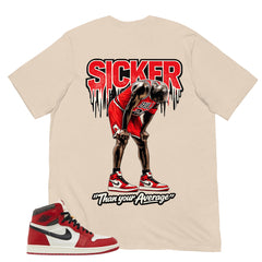 Graphic Tee Sicker Shirt - to Matching Air Jordan 1 Chicago Lost & Found | Zadago