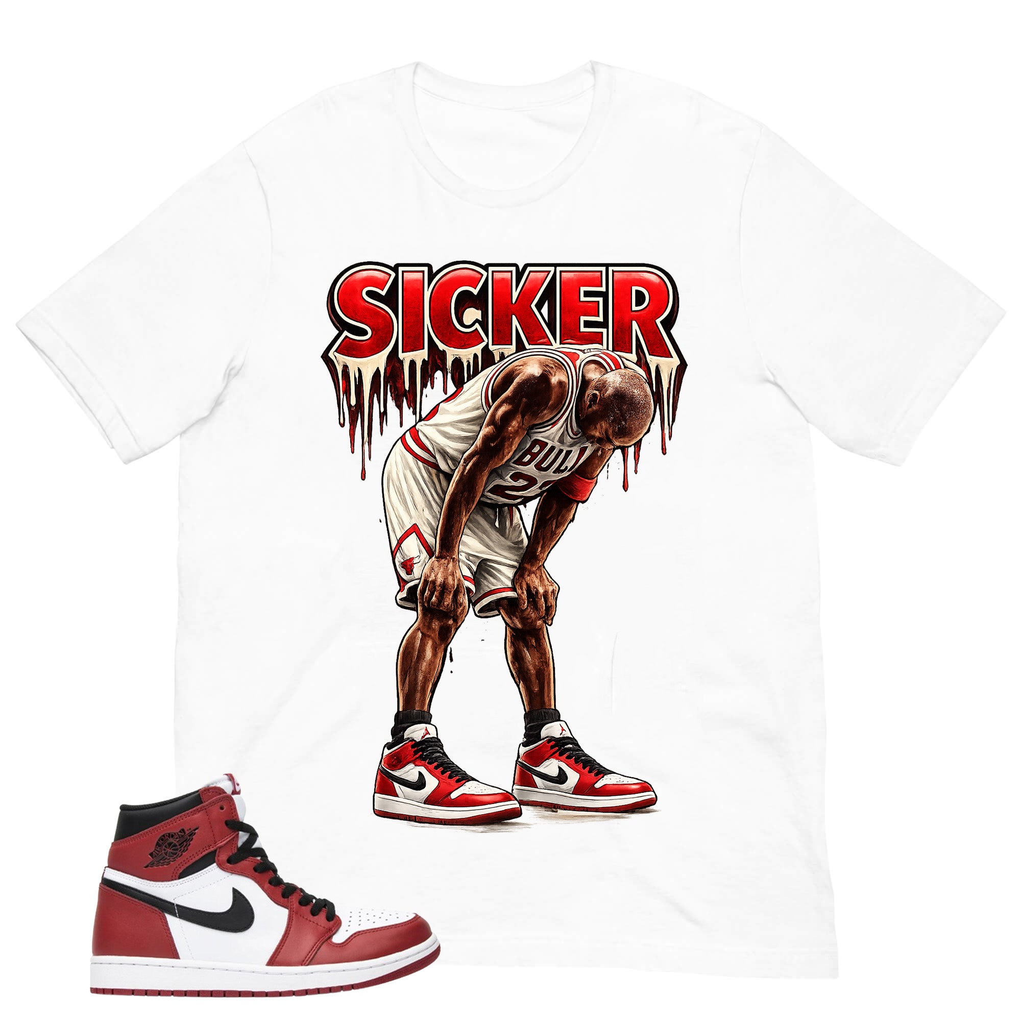 Graphic Tee Sicker Shirt - to Matching Air Jordan 1 Chicago | Zadago