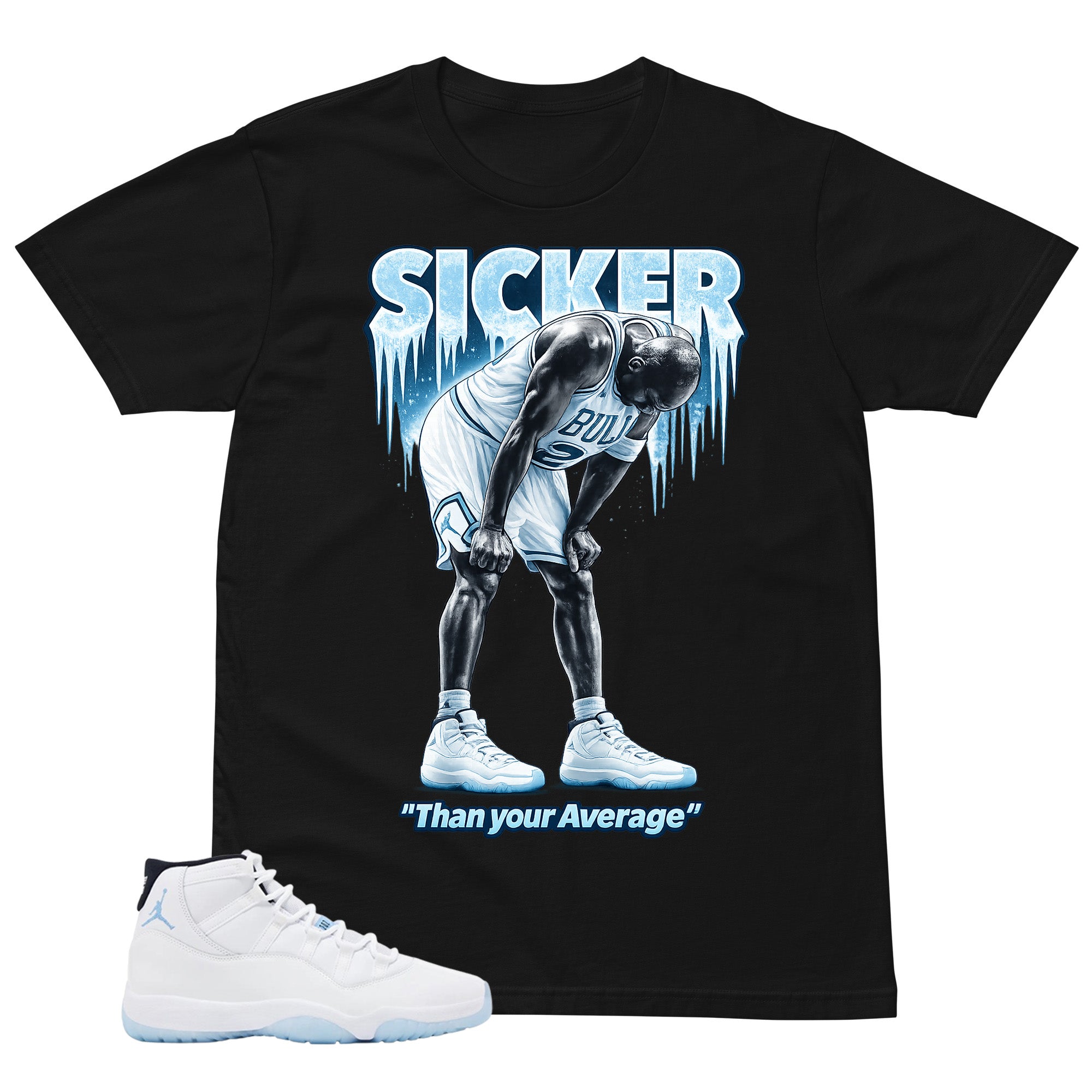 Graphic Tee Sicker Than Your Average Shirt - to Matching Air Jordan 11 Legend Blue | Zadago