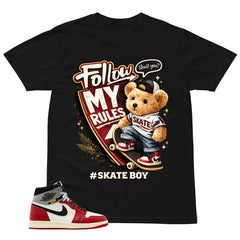 Graphic Tee Skate Boy | Matching Jordan 1 Union LA Chicago Shadow | Zadago