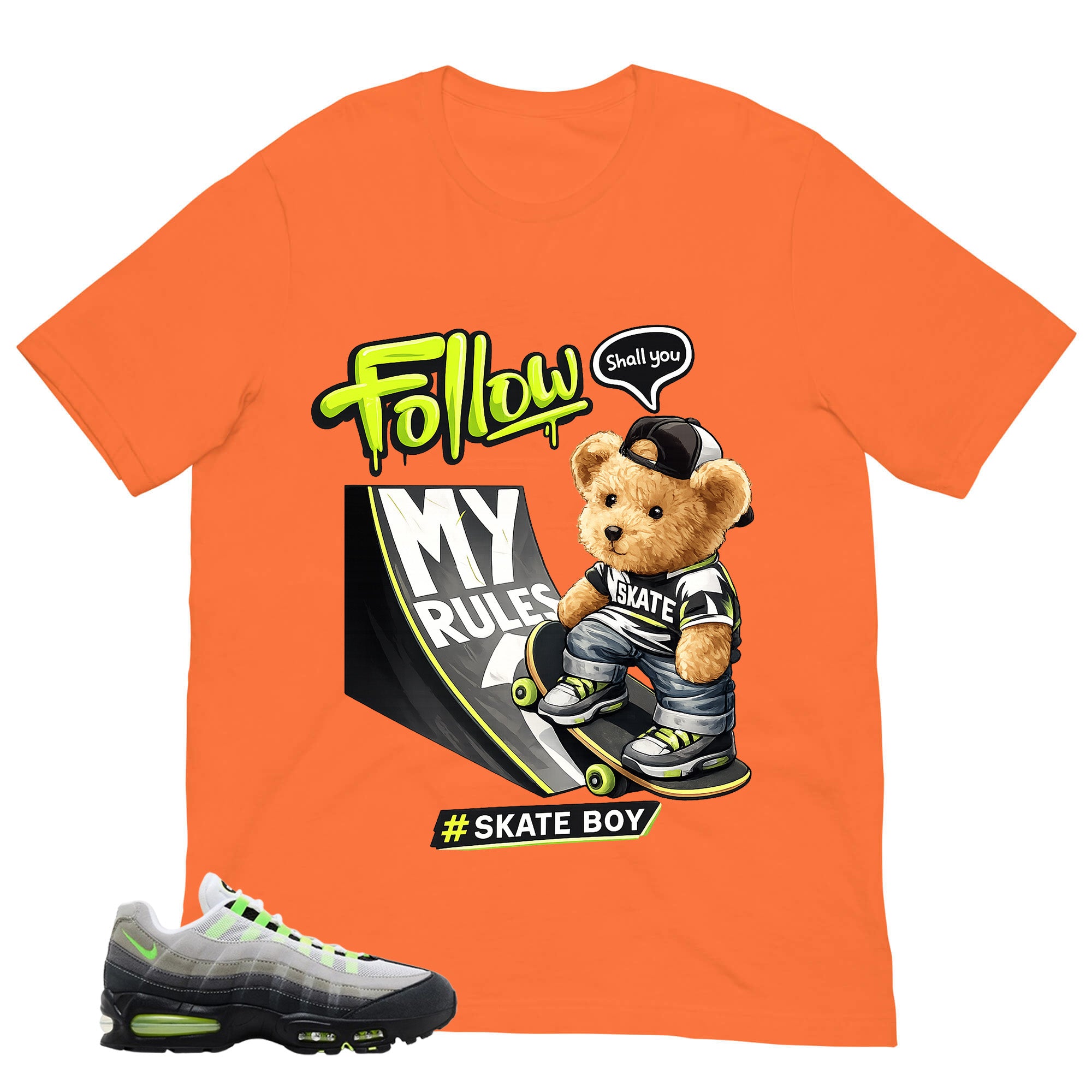 Graphic Tee Skate Boy Shirt - to Matching  Air Max 95 Neon | Zadago
