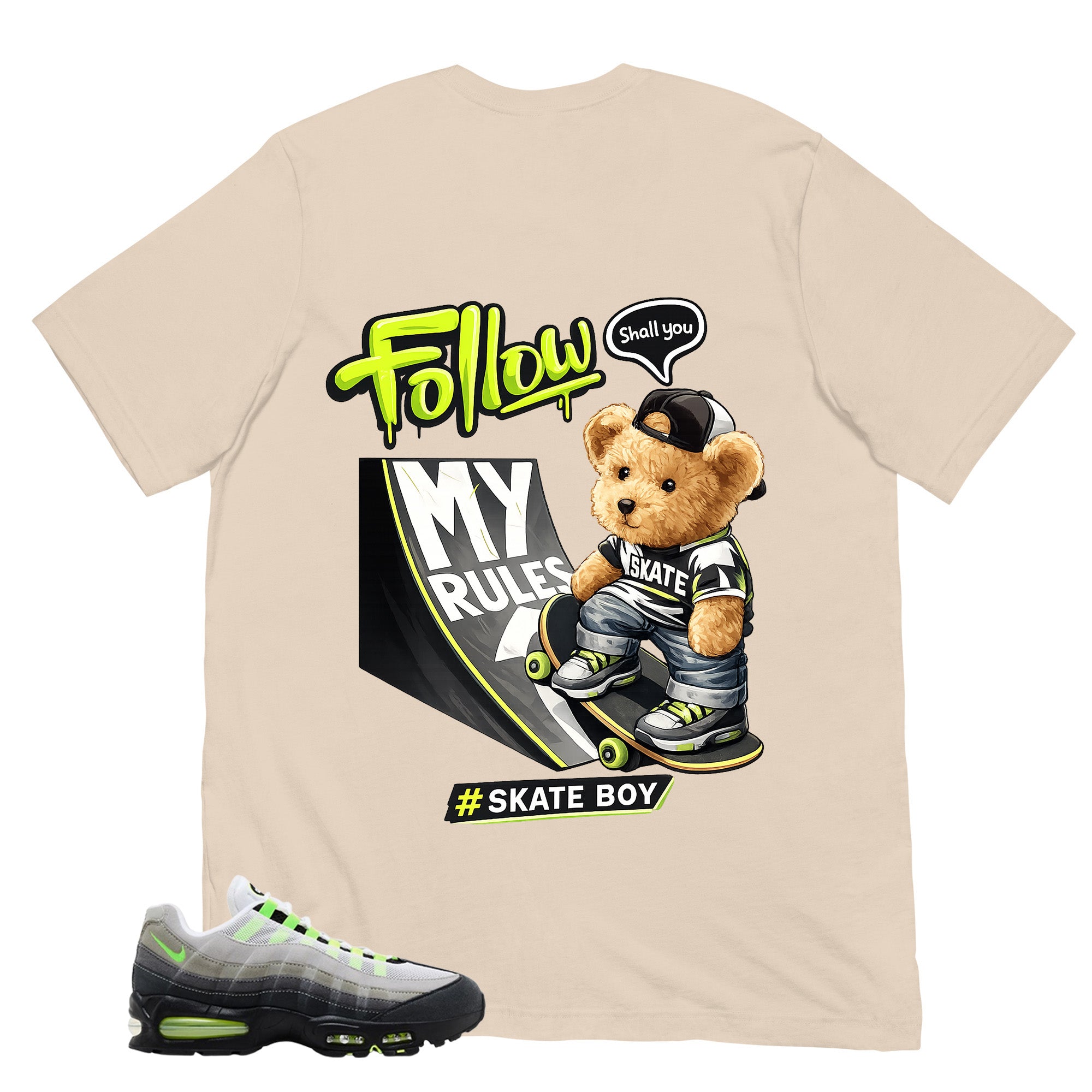 Graphic Tee Skate Boy Shirt - to Matching  Air Max 95 Neon | Zadago