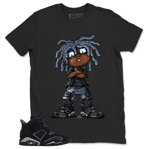 Graphic Tee Sneaker Boy Shirt - to Matching Air Jordan 6 Cap and Gown | Zadago