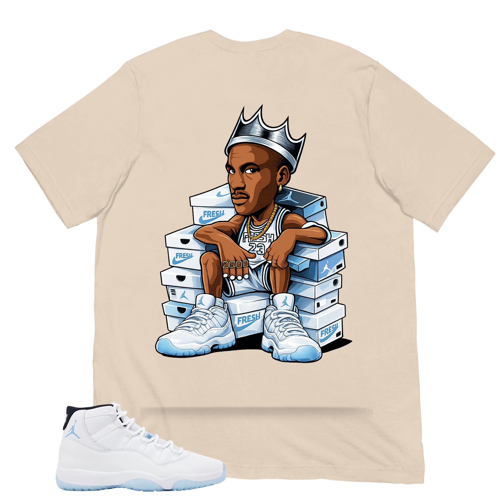 Graphic Tee Sneaker Fresh Shirt - to Matching Air Jordan 11 Legend Blue | Zadago