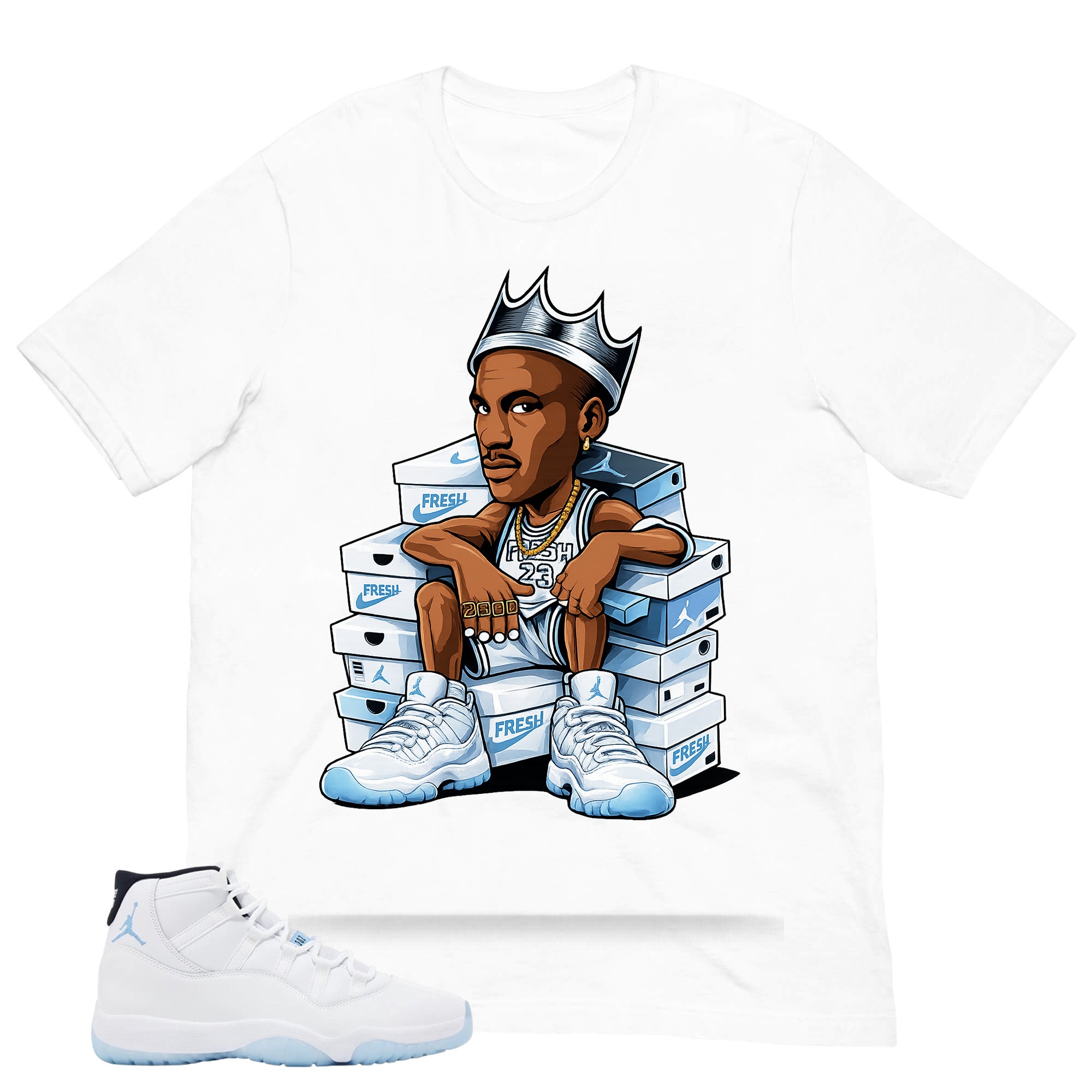 Graphic Tee Sneaker Fresh Shirt - to Matching Air Jordan 11 Legend Blue | Zadago