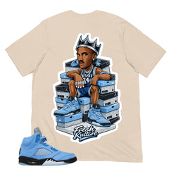 Graphic Tee Sneaker Fresh Shirt - to Matching Air Jordan 5 UNC | Zadago