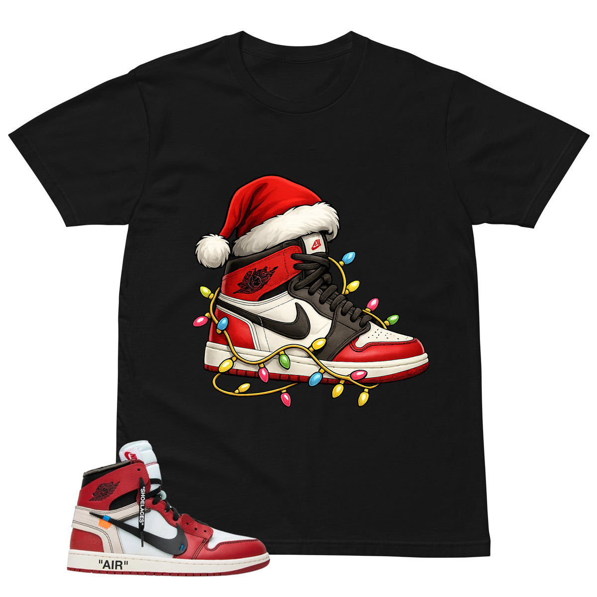 Graphic Tee Sneaker Light | Matching  Off-White x Air Jordan 1 Chicago | Zadago