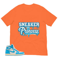 Graphic Tee Sneaker Princess Shirt - to Matching Air Jordan 1 UNC Reimagined | Zadago