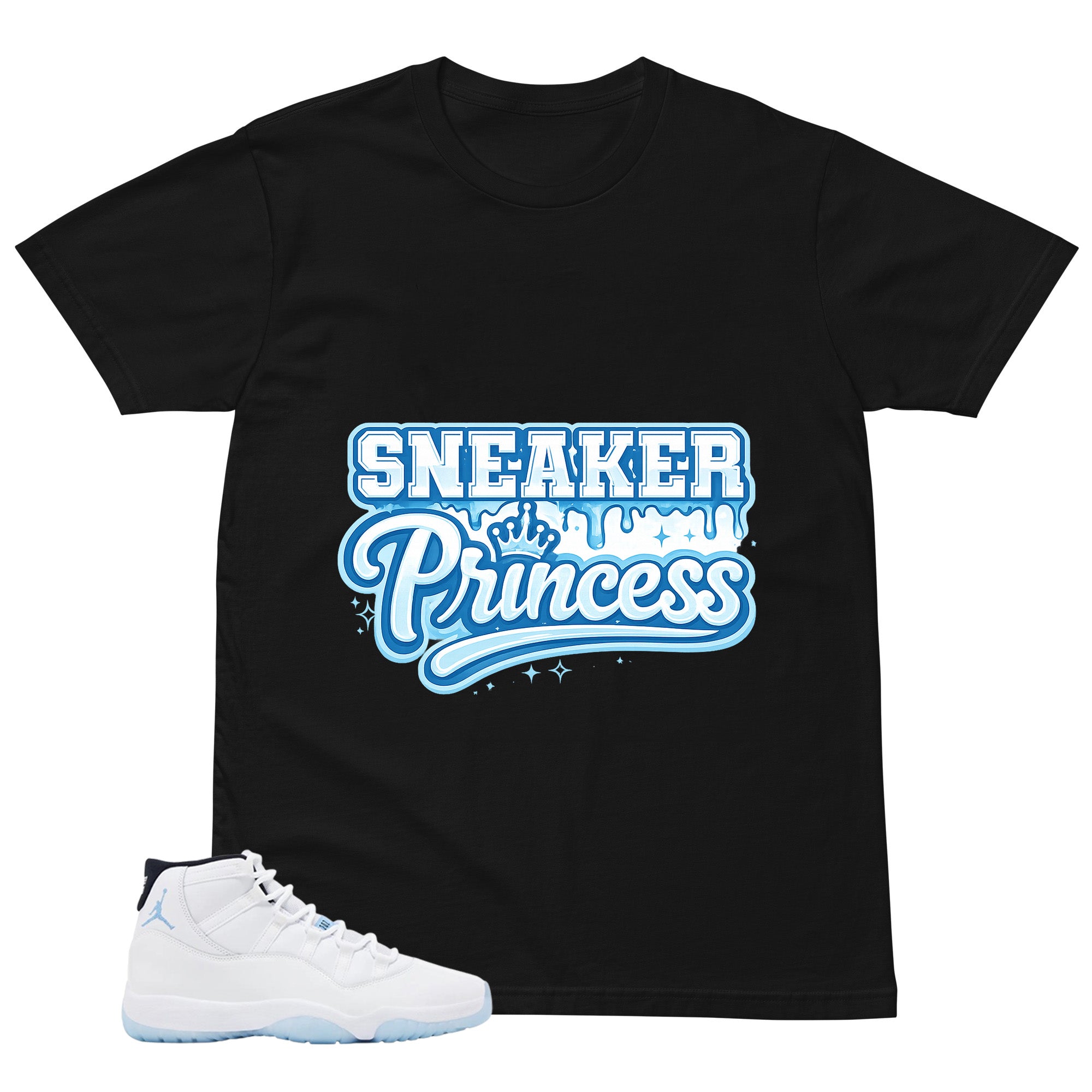 Graphic Tee Sneaker Princess Shirt - to Matching Air Jordan 11 Legend Blue | Zadago