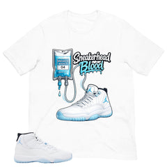 Graphic Tee Sneakerhead Blood Shirt - to Matching Air Jordan 11 Legend Blue | Zadago