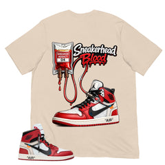 Graphic Tee Sneakerhead Shirt | Matching  Off-White x Air Jordan 1 Chicago | Zadago