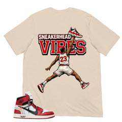 Graphic Tee Sneakerhead Vibes | Matching  Off-White x Air Jordan 1 Chicago | Zadago