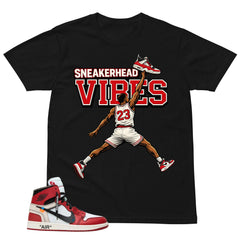 Graphic Tee Sneakerhead Vibes | Matching  Off-White x Air Jordan 1 Chicago | Zadago