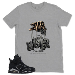 Graphic Tee The Master Planner Shirt - to Matching Air Jordan 6 Cap and Gown | Zadago