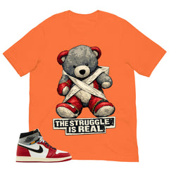 Graphic Tee The Struggle Is Real | Matching Jordan 1 Union LA Chicago Shadow | Zadago