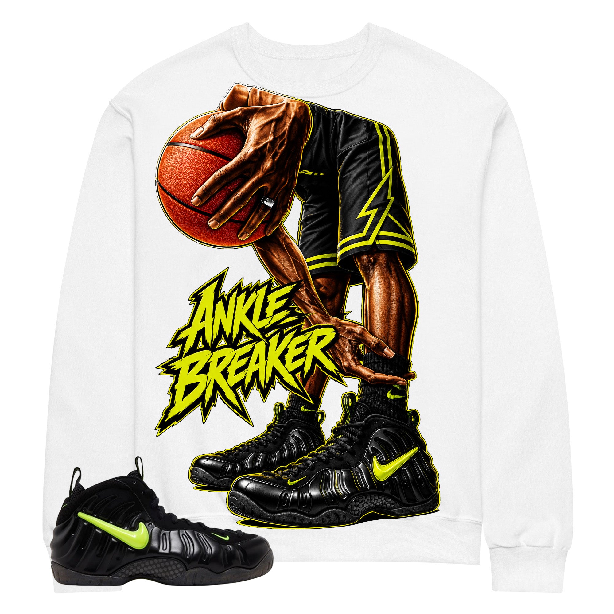 Graphic Tee to Match Air Foamposite Pro Voltage | Ankle Breaker Shirt | Zadago