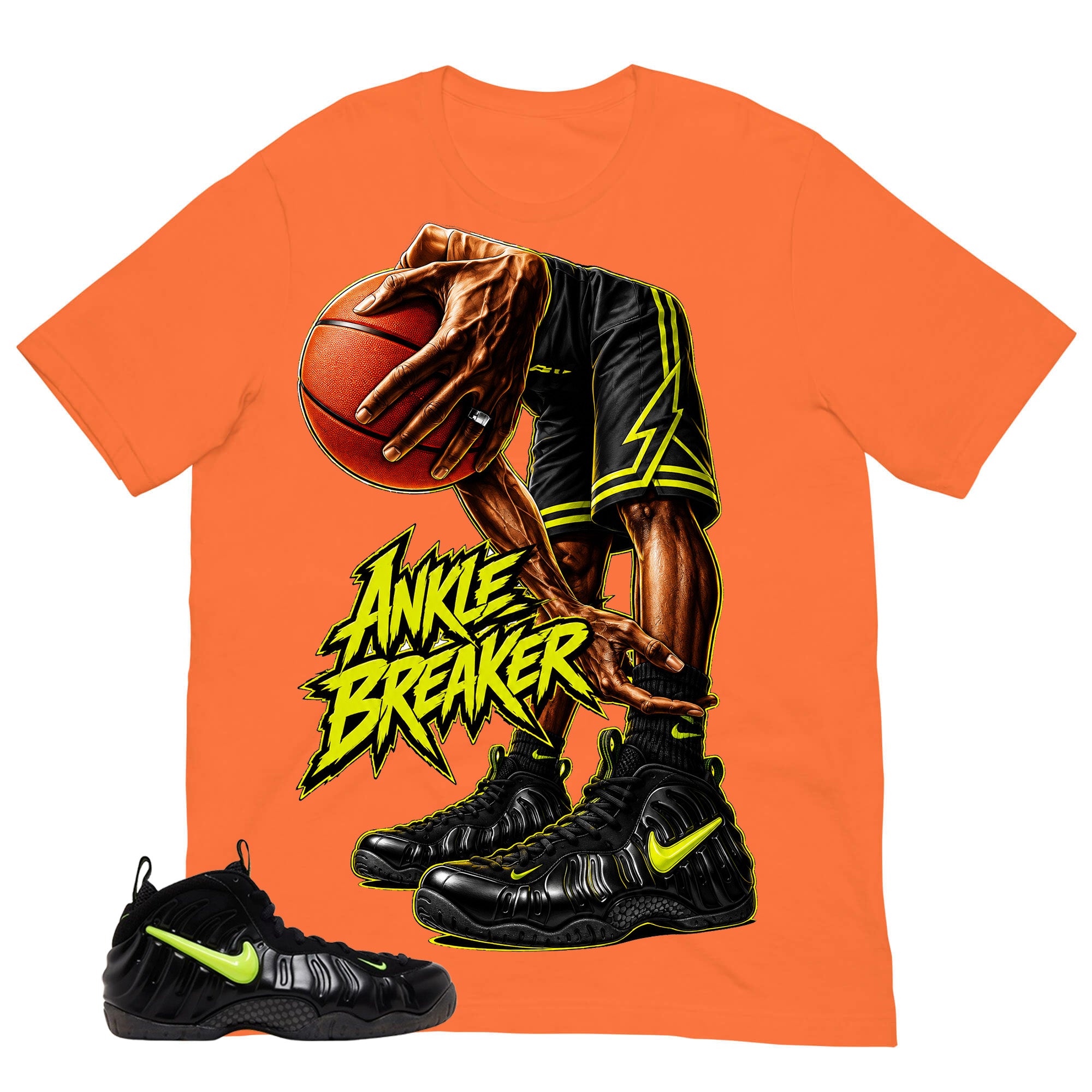 Graphic Tee to Match Air Foamposite Pro Voltage | Ankle Breaker Shirt | Zadago