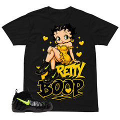 Graphic Tee to Match Air Foamposite Pro Voltage | Betty Boop Shirt | Zadago