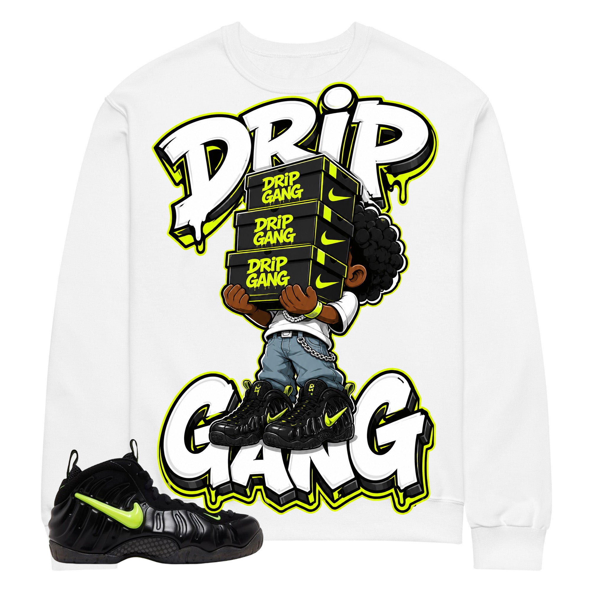 Graphic Tee to Match Air Foamposite Pro Voltage | Drip Gang Shirt | Zadago