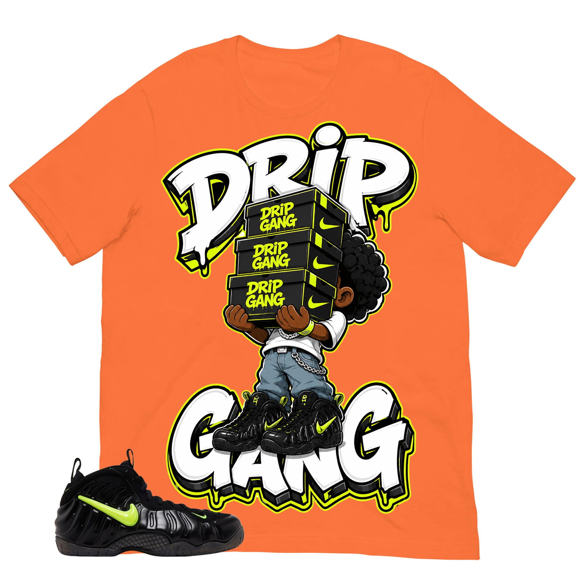 Graphic Tee to Match Air Foamposite Pro Voltage | Drip Gang Shirt | Zadago