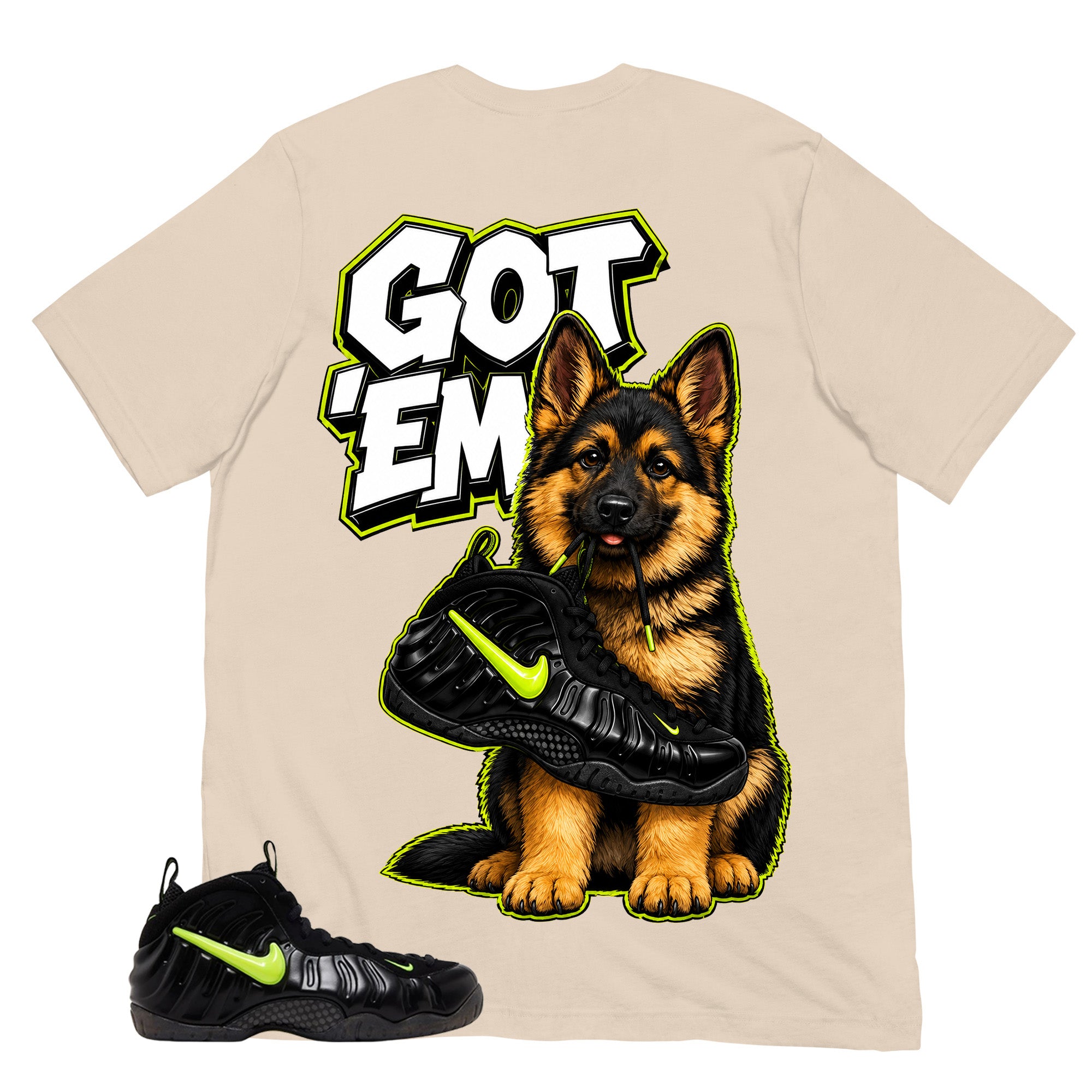 Graphic Tee to Match Air Foamposite Pro Voltage | Got 'Em GS Shirt | Zadago