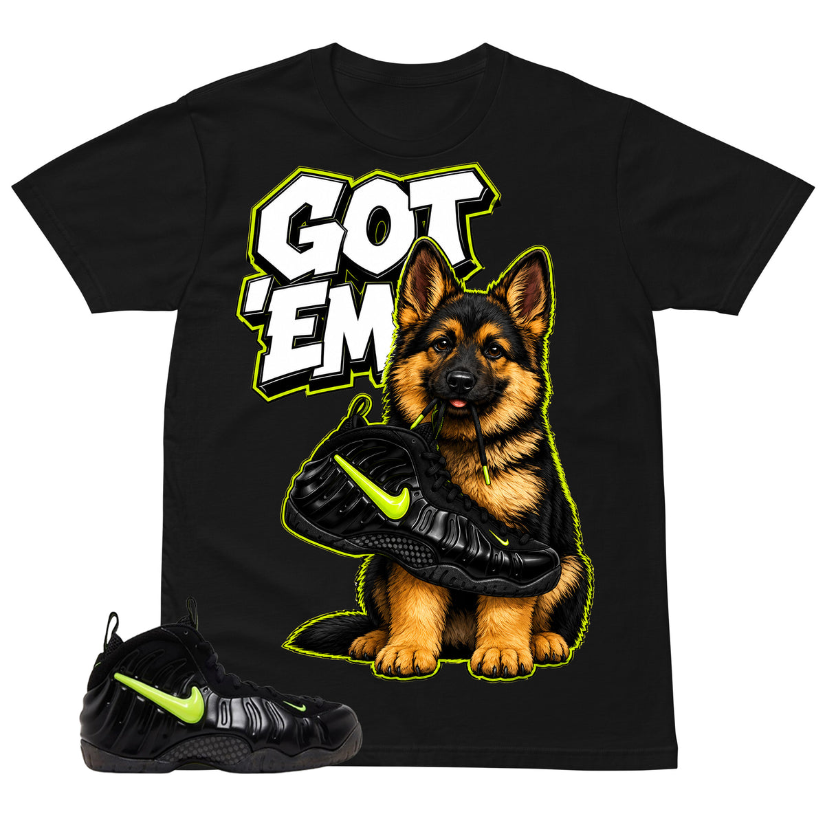 Graphic Tee to Match Air Foamposite Pro Voltage | Got 'Em GS Shirt | Zadago