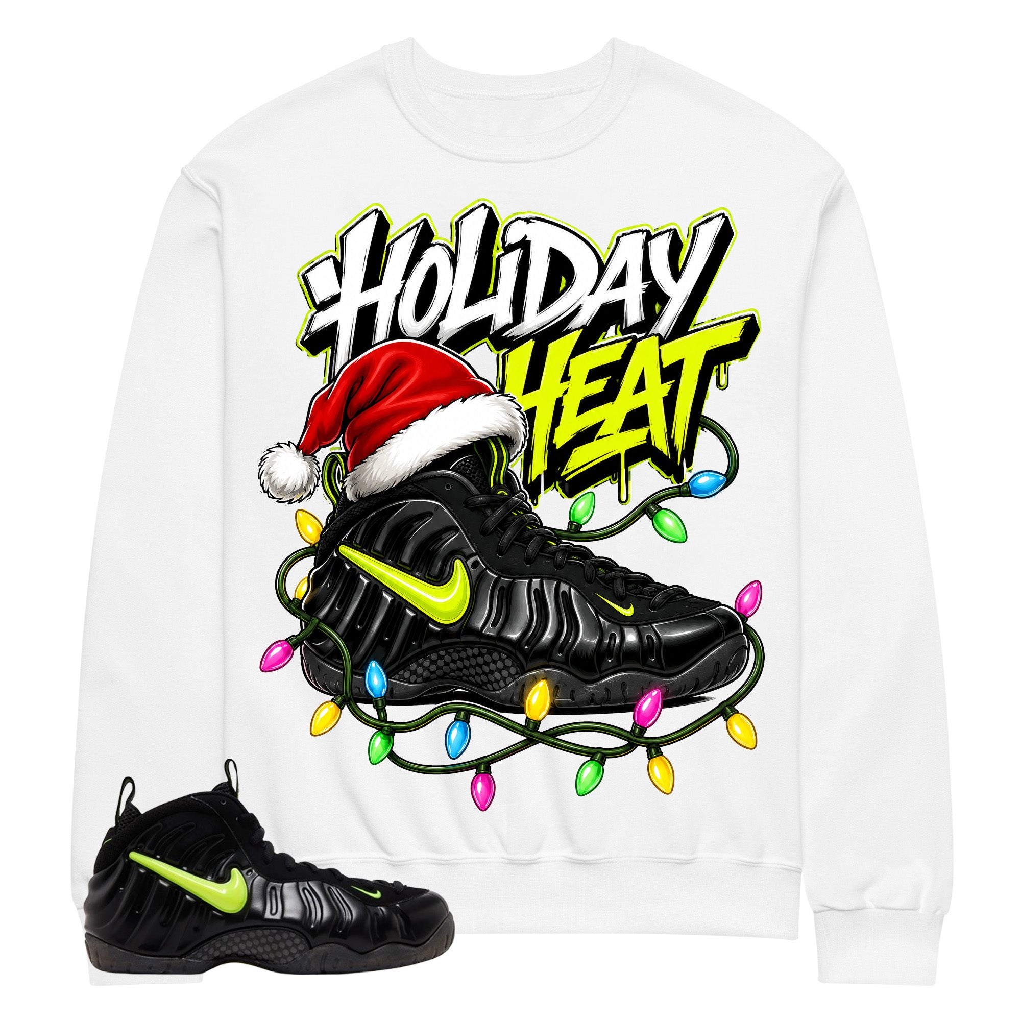 Graphic Tee to Match Air Foamposite Pro Voltage | Holiday Heat Shirt | Zadago